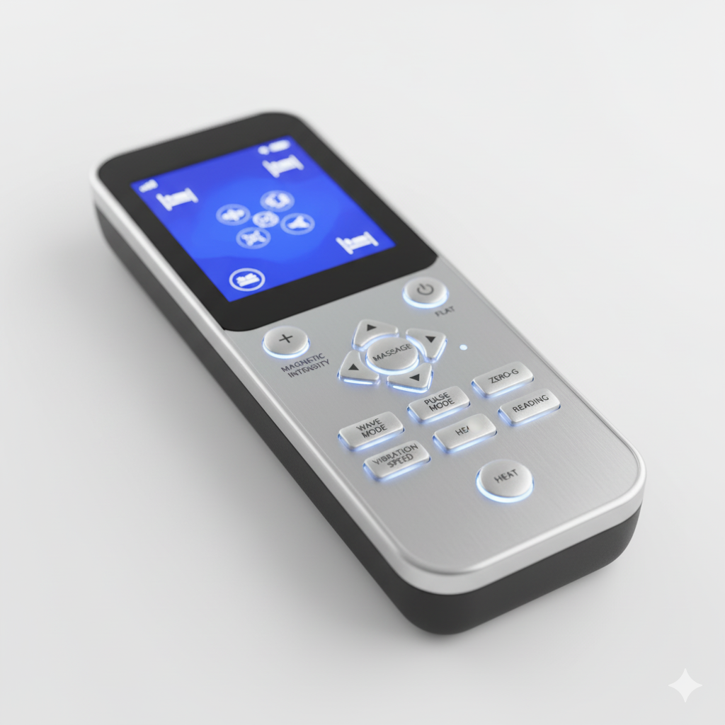 Painel de controle do massageador